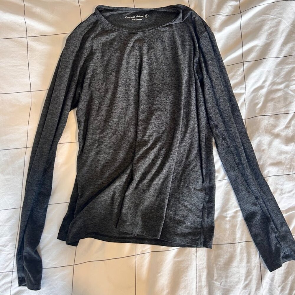 Outdoor Voices CloudKnit Longsleeve in Charcol